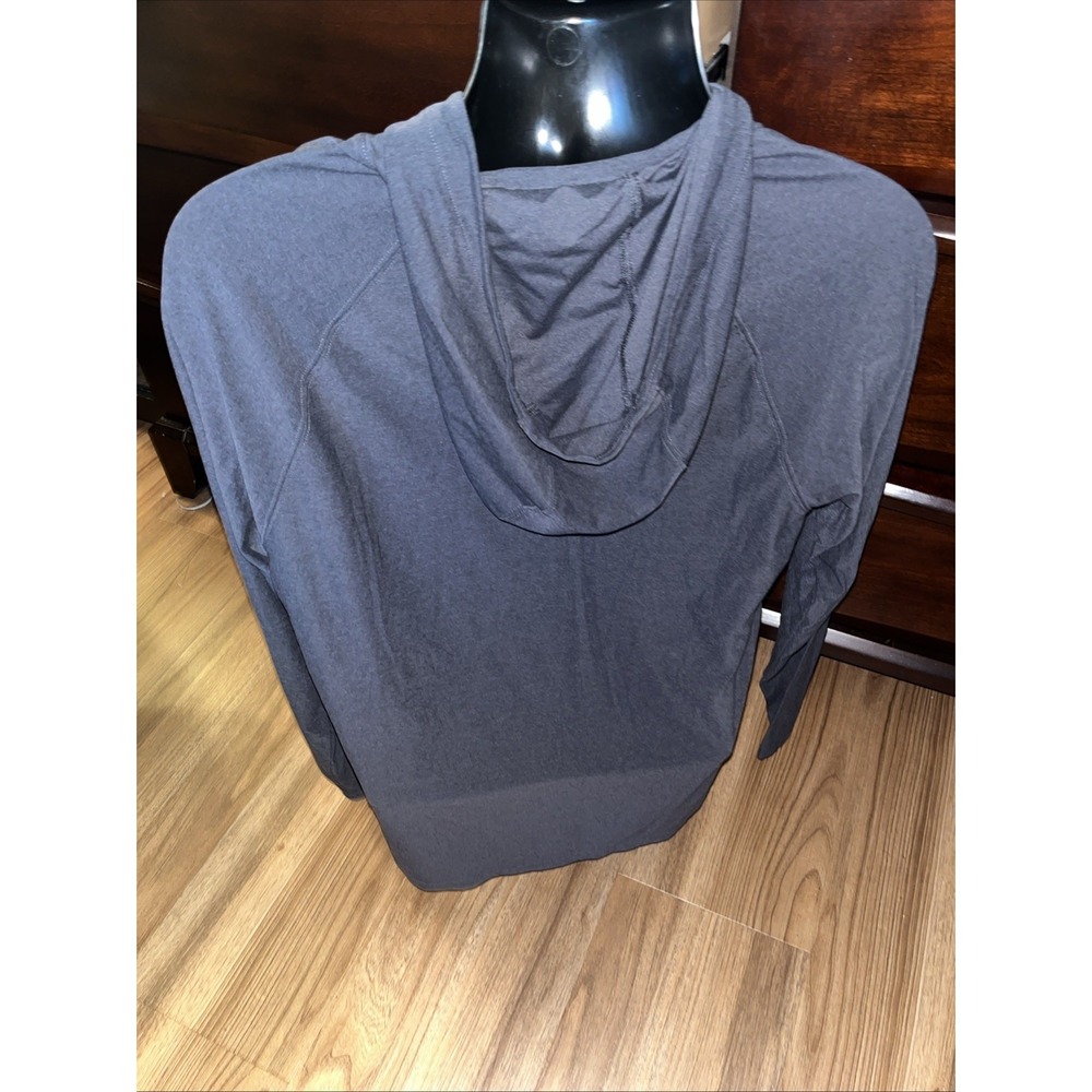 RHONE Charcoal Gray Lightweight L/S Pullover Performance Hoodie Size Large - Picture 4 of 8